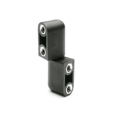 Otto Ganter Hinge Detachable with Eccentric Pin Plastic, GN 160